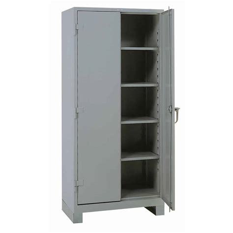 6 steel cabinet|6' storage cabinet with doors.